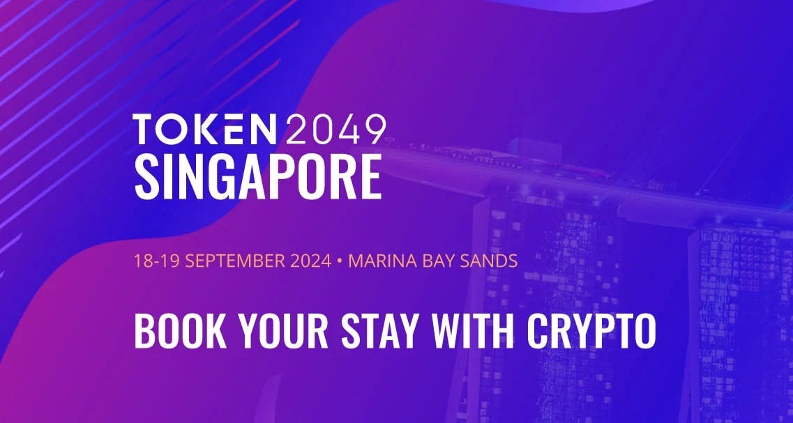 Visit TOKEN 2049 Book Hotels with Crypto